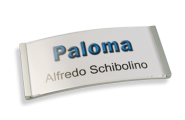 Paloma-Win (Polar®) Metalloptik Edelstahl matt galvanisiert, 34 mm hoch 