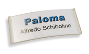 Paloma Win, Kunststoff transluzent klar, 30mm hoch 