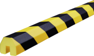 Warn- und Schutzprofil Typ BB, gelb/schwarz, 40x36 mm, Länge 1 m 