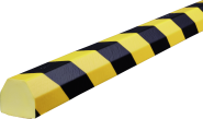Warn- und Schutzprofil Typ CC, gelb/schwarz, 40x36 mm, Länge 1 m 