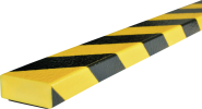 Warn- und Schutzprofil Typ D magnetic, gelb/schwarz, 50x20 mm, Länge 1 m 
