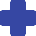 Stellplatzmarker WT-5210, X-Stück, Polyester, Blau, 175x175 mm, 25 Stück/VE 