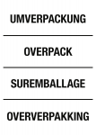 Umverpackung/Overpack/Suremballage/Oververpakking,Papier,105x148mm,1000St./Rolle 