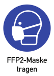 FFP2-Maske tragen, Kombischild, Folie, 210x297 mm 