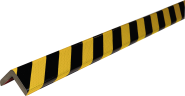 Warn- und Schutzprofil Typ H+, gelb/schwarz reflektierend RA2, 60x60mm, Länge 1m 