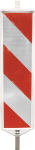 TL-Leitbake, zweiseitig, Kunststoff, rot/weiß, reflekt., RA2,C, 304x1319x60 mm 