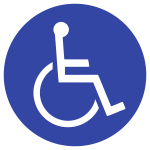 Rollstuhlfahrer, Alu, Ø 315 mm 