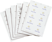 Einsteckschilderbogen weiß, DIN A4, Papier, 75x40 mm, 240 Einsteckschilder/VE 