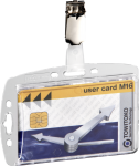 Ausweiskartenhalter mit drehbarem Clip, 87x54 mm, 25 Stück/VE 