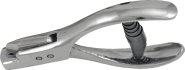 Kerbschnittzange mit Dreieck-Kerbung, Stahl, vernickelt, 5x6 mm 