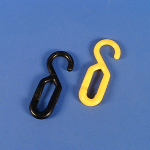 Einhängehaken, Polyethylen, gelb, 8 mm 