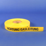 Trassenwarnband "Achtung Gasleitung", Folie, 250 m Länge 