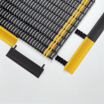 Kantenprofil Breitseite für Industriematte, Gelb/Schwarz, 60 mm x 12,5 mm x lfm 