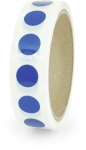 Markierungspunkte blanko, Polypropylenfolie, blau, Ø 15 mm, 500 Stück/Rolle 