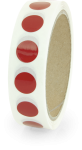 Markierungspunkte blanko, Polypropylenfolie, rot, Ø 15 mm, 500 Stück/Rolle 