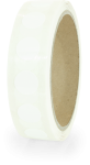 Markierungspunkte blanko, Polypropylenfolie, weiß, Ø 15 mm, 500 Stück/Rolle 