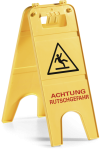 Warnaufsteller SOLID Aufdruck "Warnung vor Rutschgefahr",Polypropylen,230x590 mm 