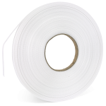 Spannband weiß für Rohrleitungsschild,Polypropylen,12mm x 50lfm im Abrollkarton 