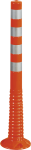 Flexipfosten orange mit reflekt. Streifen, Polyurethan, Ø 80 mm, Höhe 1000 mm 
