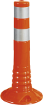 Flexipfosten orange mit reflekt. Streifen, Polyurethan, Ø 80 mm, Höhe 450 mm 