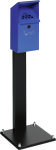 Standascher WH41 mit Schutzdach, Stahlblech, Blau, 310x1100x310 mm 