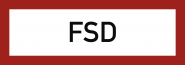 FSD (Feuerwehrschlüsseldepot), Folie, 297x105 mm 