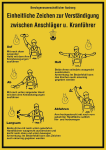 Einheitliche Zeichen zur Verständigung zw. Anschläger..., Kunststoff, 297x420 mm 