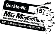 Inventaretiketten schwarz/weiß, Dokumentenfolie, 50x25 mm, 100 Stück/Rolle 