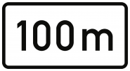 VZ1004-30, Entfernungsangabe in m, Alu, RA1, 420x231 mm 