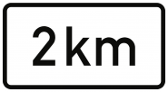 VZ1004-31, Entfernungsangabe in km, Alu, RA1, 420x231 mm 