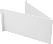 Winkelschild blanko, rechteckig, Kunststoff, 400x200 mm 