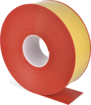 Bodenmarkierungsband WT-500 mit abgeschrägten Kanten, PVC, Rot, 75 mm x 25 m 