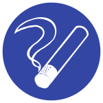Rauchen gestattet, Alu, Ø 315 mm 