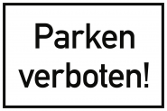 Parken verboten!, Alu, 300x200 mm 