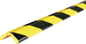 Warn- und Schutzprofil Typ W, gelb/schwarz, 14x26 mm, Länge 5 m 