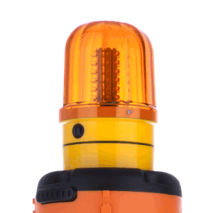 Blinklicht für Leitkegelaufsatz ALCT-O, Kunststoff, gelb 