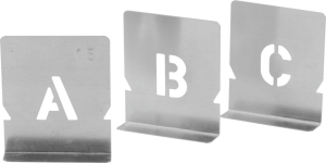 Malerschablonen, Einzelbuchstaben von A-Z, Großbuchstaben, 100 mm 
