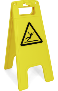 Warnaufsteller FIX, Aufdruck "Warnung vor Rutschgefahr", Kunststoff, 280x580 mm 
