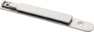 Edelstahl-Wandclip zum Einhängen des Gurtabsperrbandes für Gurtbandbreite 50 mm 