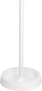Kunststoffpfosten mit zwei Haken und Kunststoffsockel, 900 mm Höhe 