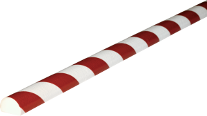 Warn- und Schutzprofil Typ C, rot/weiß, 40x30 mm, Länge 1 m 