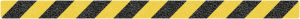 Trittschutzstreifen gelb/schwarz, Alu, Antirutsch, 50x800 mm 
