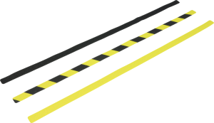 Antirutsch Formteil, Typ Verformbar, gelb/schwarz, 25x800 mm, 25 Stück/VE 