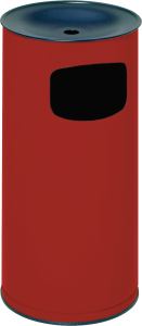Kombi-Ascher H71K für den Innenbereich, Stahl, Rot, Ø 355 mm, 710 mm Höhe 