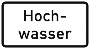 VZ1007-51, Hochwasser, Alu, RA1, 600x330 mm 