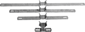 Bandschelle für Flach-Verkehrszeichen, Stahl, Lochabstand 70 mm 