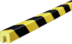Warn- und Schutzprofil Typ G, gelb/schwarz, 26x30 mm, Länge 5 m 
