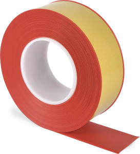 Bodenmarkierungsband WT-500 mit abgeschrägten Kanten, PVC, Rot, 50 mm x 10 m 
