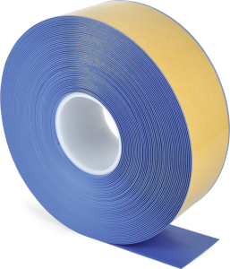 Bodenmarkierungsband WT-500 mit abgeschrägten Kanten, PVC, Blau, 75 mm x 25 m 