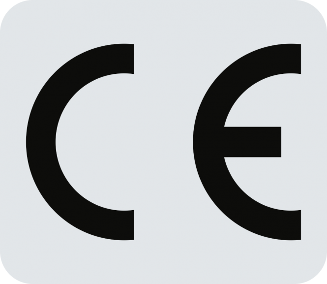 CE-Zeichen, Polyesterfolie, 15x13 mm, 500 Stück/Rolle 